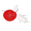 12 Sets Chicken Watering Cup with Tee Connector Automatic Feeding