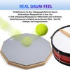 12" Adjustable Drum Practice Pad Set with Stand and Storage