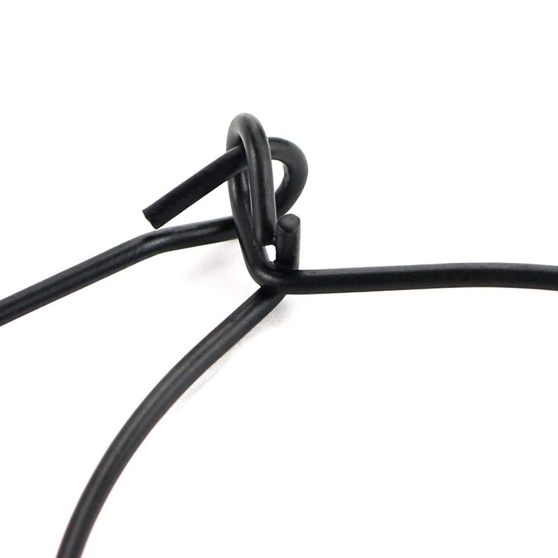 Bignc 12 Pack Black Stainless Steel Wire Handles Hangers for