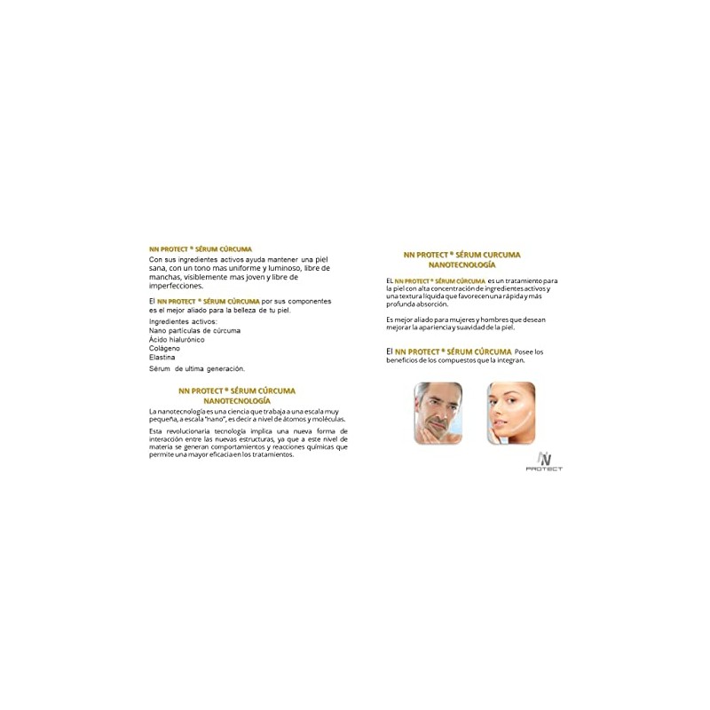 Serum con extracto de cúrcuma + Ácido hialuronico puro al