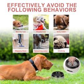 TOWEAR Pet Floating Water Bowl, Anti-Overflow Slow Drinking Dog Bowl, Portable Travel Dog Water Bowl, Anti-Choking Non Spill Pet Water Bowl for Dog Cat Puppy Kitten