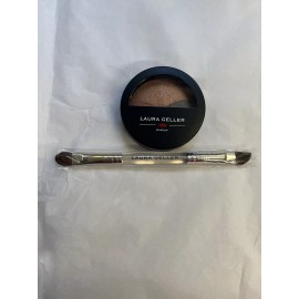 Laura Geller baked eye shadow trio Apple Peach Pie with brush!