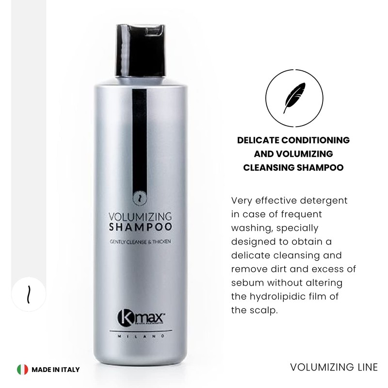 Kmax Volumising Shampoo - Application for Scatter Hair Fibres 250