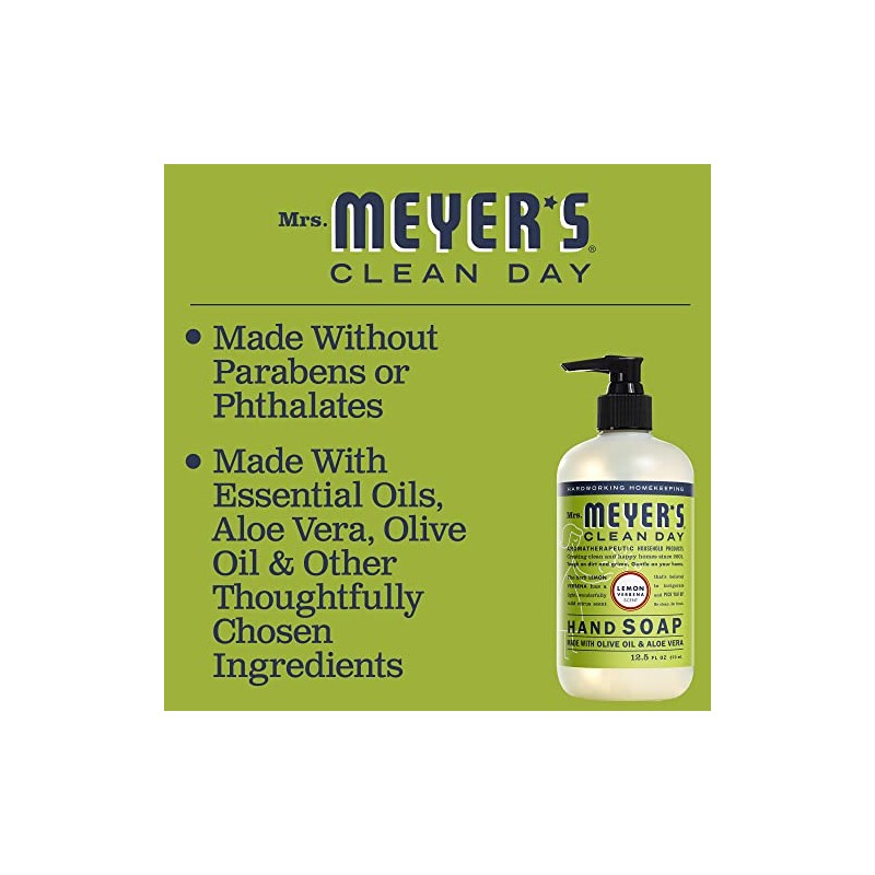 Mrs. Meyer's Liquid hand soap, Lemon Verbena, 12.5 fl oz