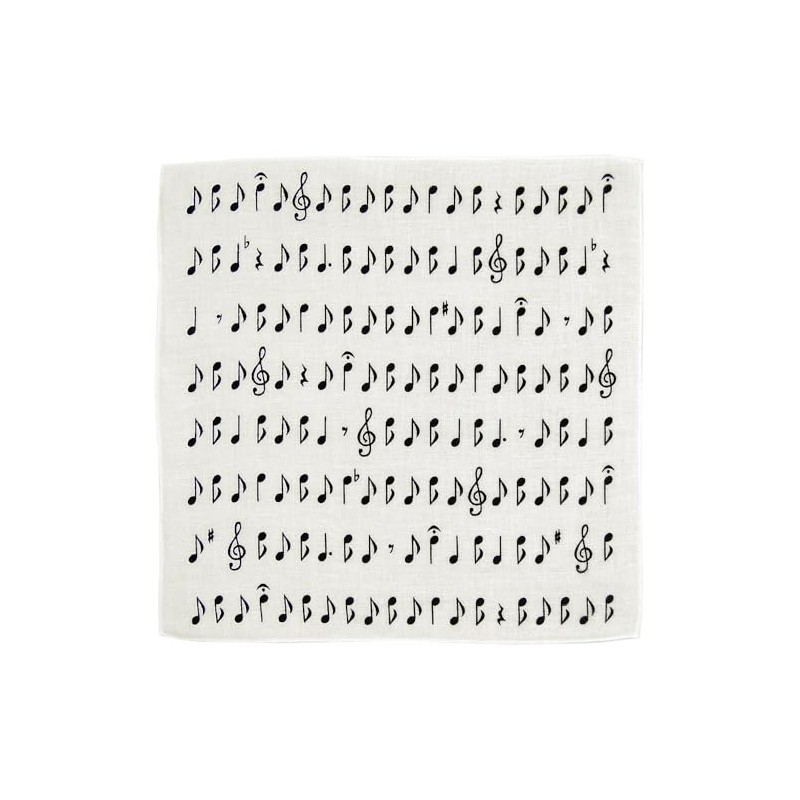 Hamamonyo Washed Towel Handkerchief, Music Note