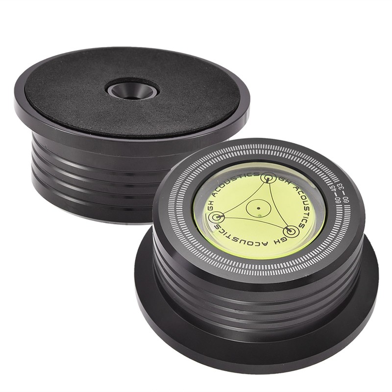 60Hz Turntable Disc Record Stabilizer Clamp with Bubble Level for