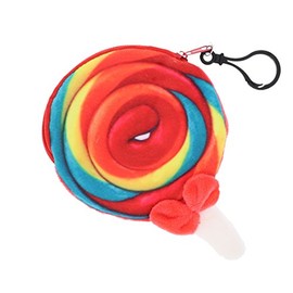 Plush Lollipop Coin Purse Backpack Charm - Colorful