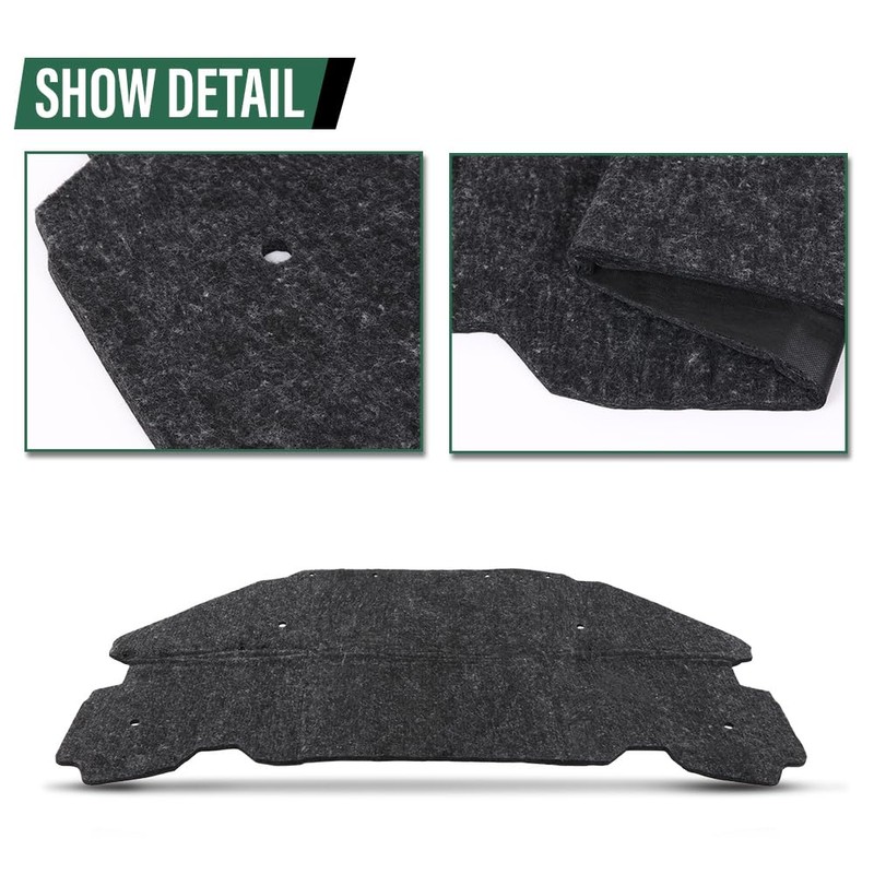 LQI Hood Insulation Pad 1/2" with Clips Compatible with GMC