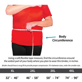 3XL Plus Size Bariatric Abdominal Binder | Hernia Support | Post Surgery Tummy & Waist Compression Wrap | Obesity Girdle Belt for Big Men & Women (3XL)