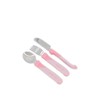 Twistshake Learn Cutlery - Cubiertos de acero inoxidable, 12 m
