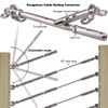 Iutuuk Stainless Steel Cable Railing Hardware Kit for Wood Post