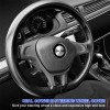 CHUSYYRAY 15" Steering Wheel Cover Genuine Leather for Chevy Silverado