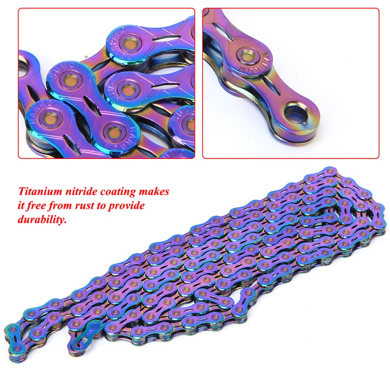 ZTTO Bike Steel Colorful Variable Speed Chain Accessory for Mountain