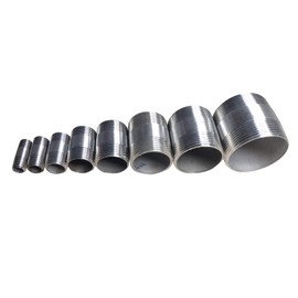LOZOME 1/2" Male x 1/2" NPT Male Threaded Pipe Fitting, SS304 Stainless Steel Nipple Cast Pipe, 1.5" Length