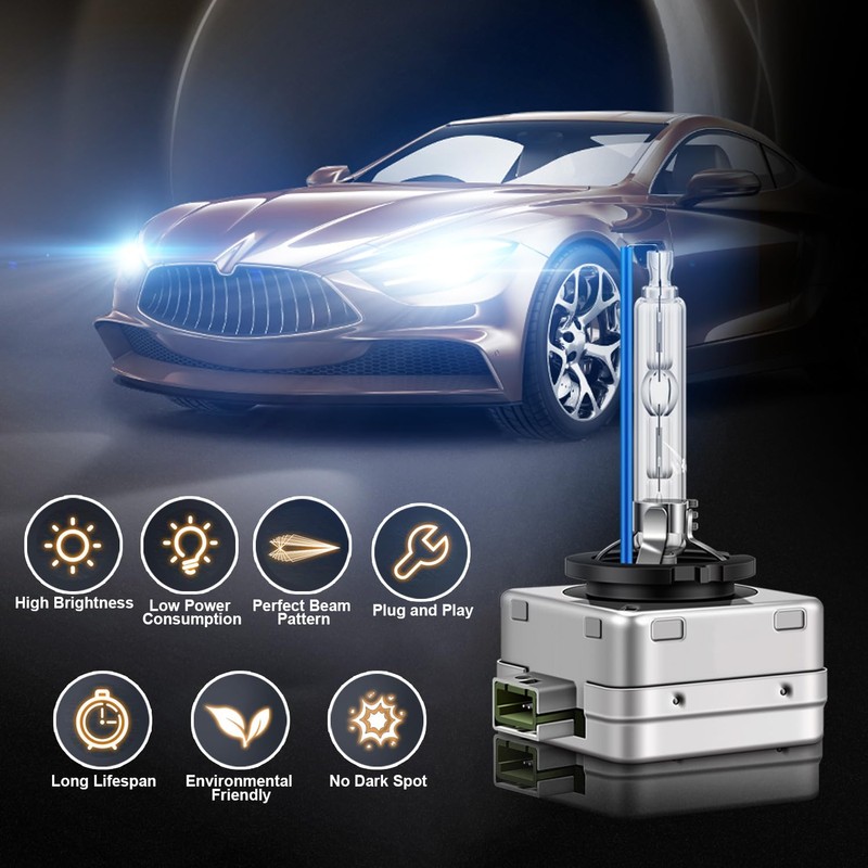 RDYCT D3S Xenon HID Headlight Bulbs 35W 8000K Cool White