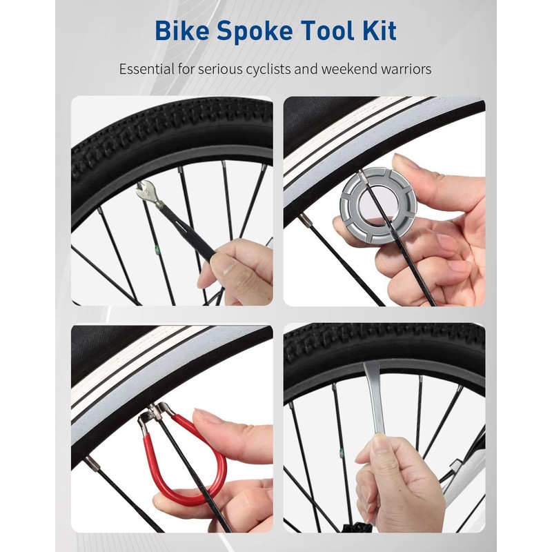 Pawfly Bike Spoke Wrenches, Bike Spoke Tool Kit with 3