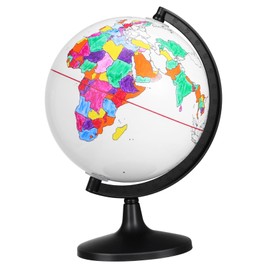 Sosoport Blank Geographic Globe Coloring Diy Decor Unpainted Earth Model Erasable for Party Activities