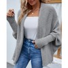 OKSakady Women's Knitwear Plain Batwing Sleeve Pullover Cardigan Collar with