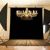 LYLYCTY 5x7ft Luxurious Crystal Chandelier Backdrop Dim Light Photography Background