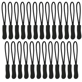 Lmyzcbzl Zip Pendants, Pack of 25 Zip Extension Tags, Non-Slip Zip Labels, Suitable for Clothing, Backpacks, Luggage, Handbags and Jackets