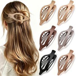 6 Piezas de Broches para el Cabello de Mujer, Pasadores Curvos para el Cabello de Mujer, Agarre Fuerte, Adecuado para Crear Diversos Peinados