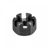 sourcing map M12x1.5mm Hexagon Slotted Nut, Grade 4.8 Carbon Steel