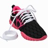 "Puzeam 2 Pairs Oval Athletic Shoelaces 15 Colors 1/4"" Half