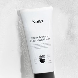 Nella 1+1 블랙앤블랙 클렌징폼 150g / 블랙헤드 딥클렌징 피지관리 1+1 Black&Black Cleansing Foam 150g / Deep Cleansing for Blackheads皮脂管理