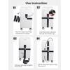 SANTREST Travel Luggage Strap Adjustable Suitcase Packing Belt with TSA