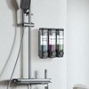Shower Soap Dispenser Wall Mounted No Drill Shampoo Dispenser for