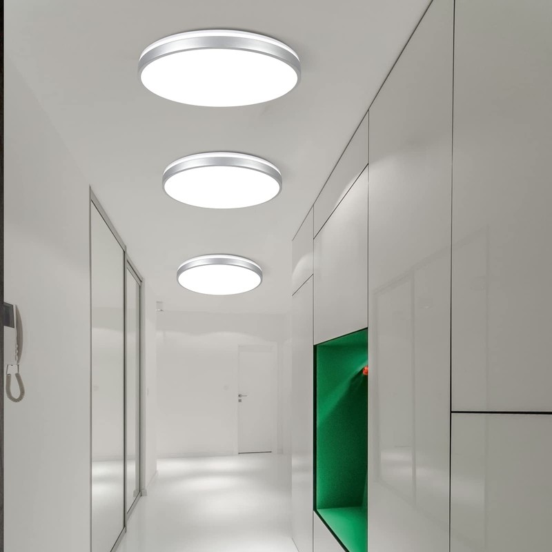 HOREVO Bathroom Ceiling Light with Remote Control with Bluetooth Speaker,