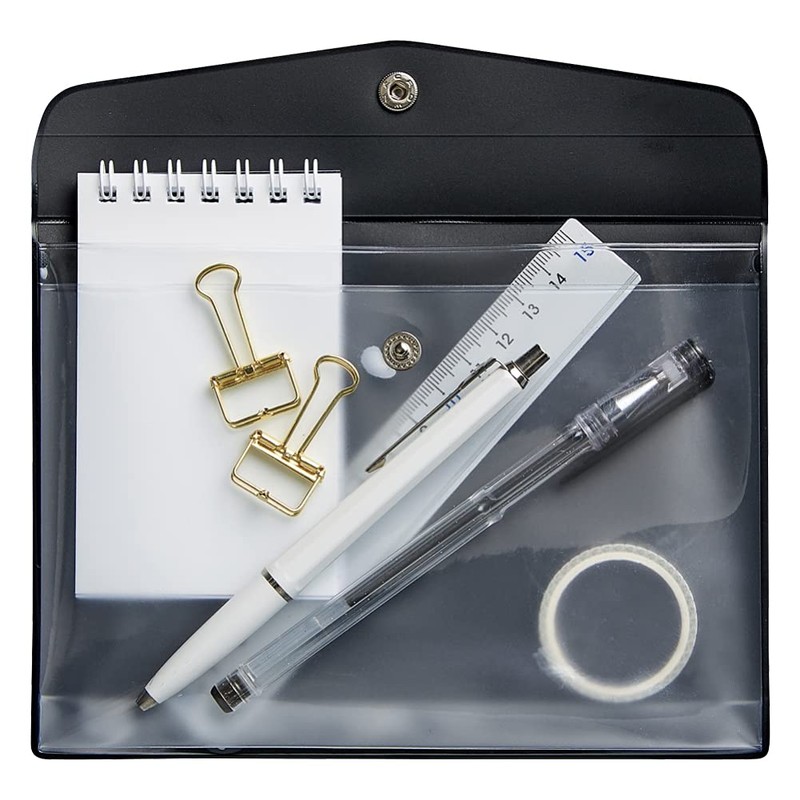 Lihit Lab F7743-19 Anti-Bacterial PVC Envelope Case A6 ALCLEA Light