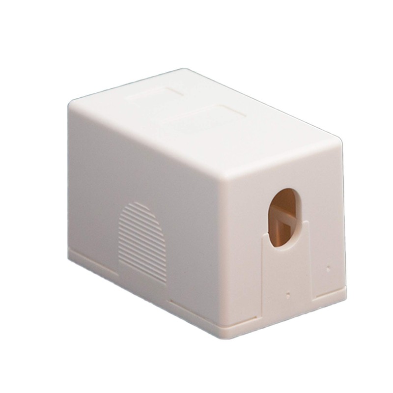 10-1 Port Surface Mount Box for Keystone Jacks - White