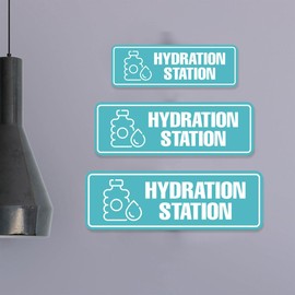 Standard Plus Hydration Station Door or Wall Sign | Business & Public Signage - Medium