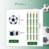 40 Pcs Sports Pencils Soccer Eraser Set Football Pencils with