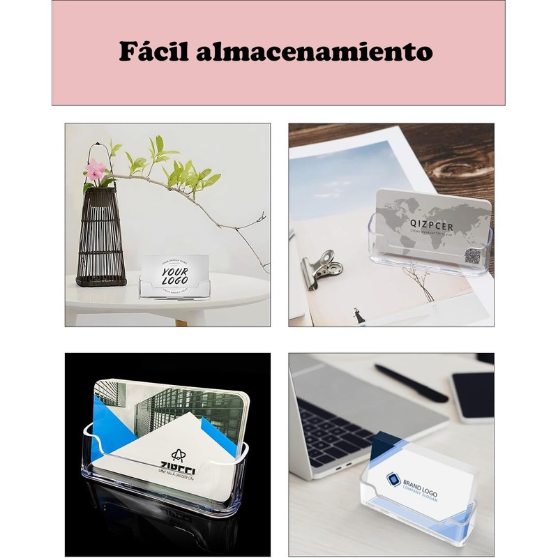 Porta Tarjetas de Presentación, Tarjetero para Tarjetas de Presentación, Soporte