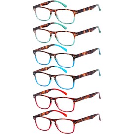 Eyekepper 6 Pack Ladies Reading Glasses - Stylish Readers for Women Reading