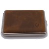 Germanus pill box case, made in Germany, large, brown