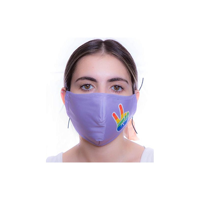 Headmost Comfymask 3 Layer Large Fabric Facemask: Water Repellent, Washable,