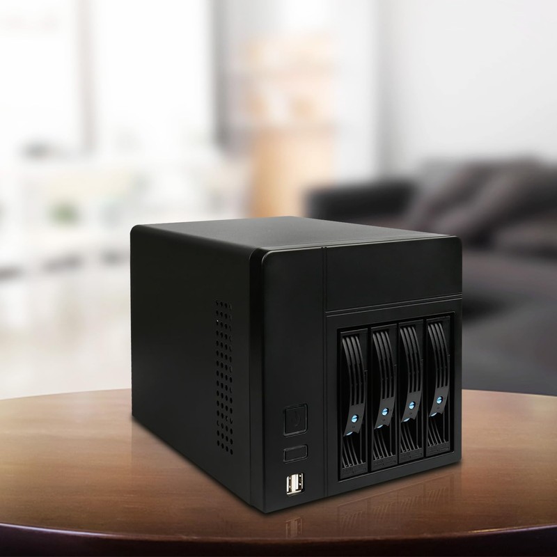 AUDHEID Mini-ITX NAS PC K3 Chassis, 4 Bay DIY Computer