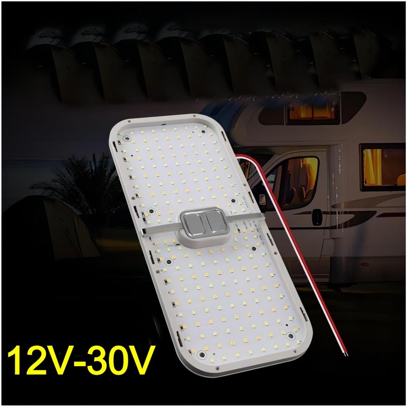 ANYPOWK 12 Volt LED RV Lights - Dimmable 3 Color