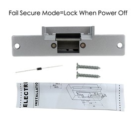 OBO HANDS 12V DC Fail Secure NO Typ Door Elektrische Strike Lock Für Access Control Smart Locks (NO Lock)