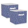 DII Non Woven Storage Collection Polka Dot Collapsible Bin, French
