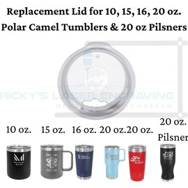 Polar Camel Replacement Lid (10, 15, 16, 20 Tumblers & 20 oz. Pilsners, Replacement Lid (2-Pack))
