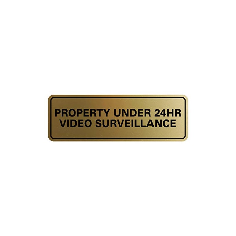 All Quality Standard Property Under 24 Video Surveillance Sign -
