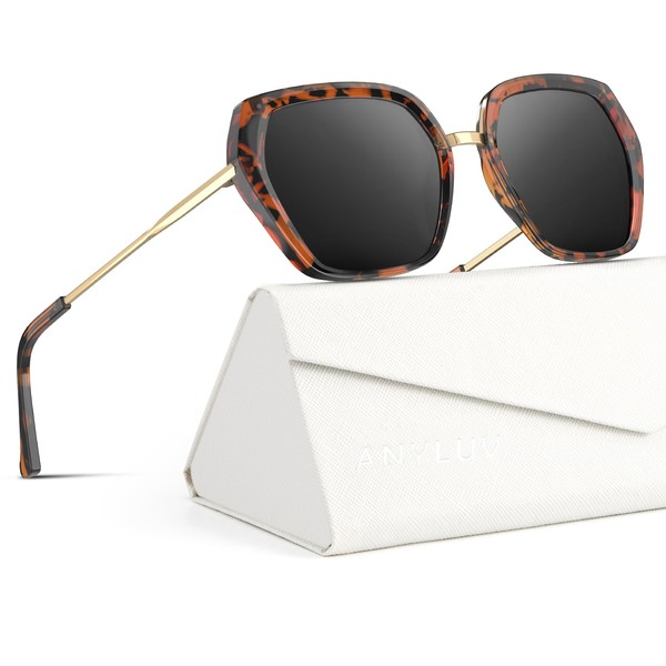 ANYLUV Women's Sunglasses Polarized Sunglasses-for-Women: Trendy Sunglasses Womens Polarized Ultraviolet