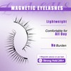Magnetic Eyelashes with Applicator Natural Look: 4 Pairs, No Glue