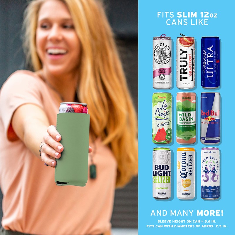 Current Co. Slim Can Beverage Insulator (Sage) 14-Pack