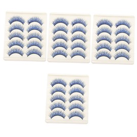 Baluue 4sets Long Dramatic False Lashes Lashes for Cosplay Eyelashes Set 5pairs*4