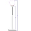 Trango 3-Part LED Floor Lamp – Dimmable – can be